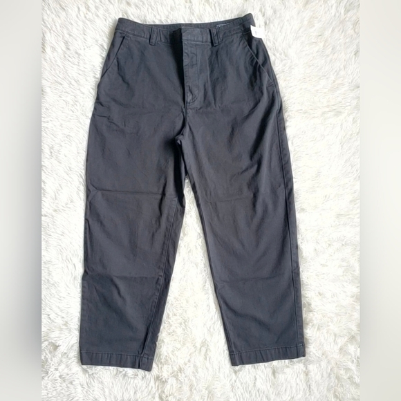GAP 90's Straight Up Khakis with Washwell Size 6 Black Y2k Pants #815869 RT $70 - Picture 9 of 13